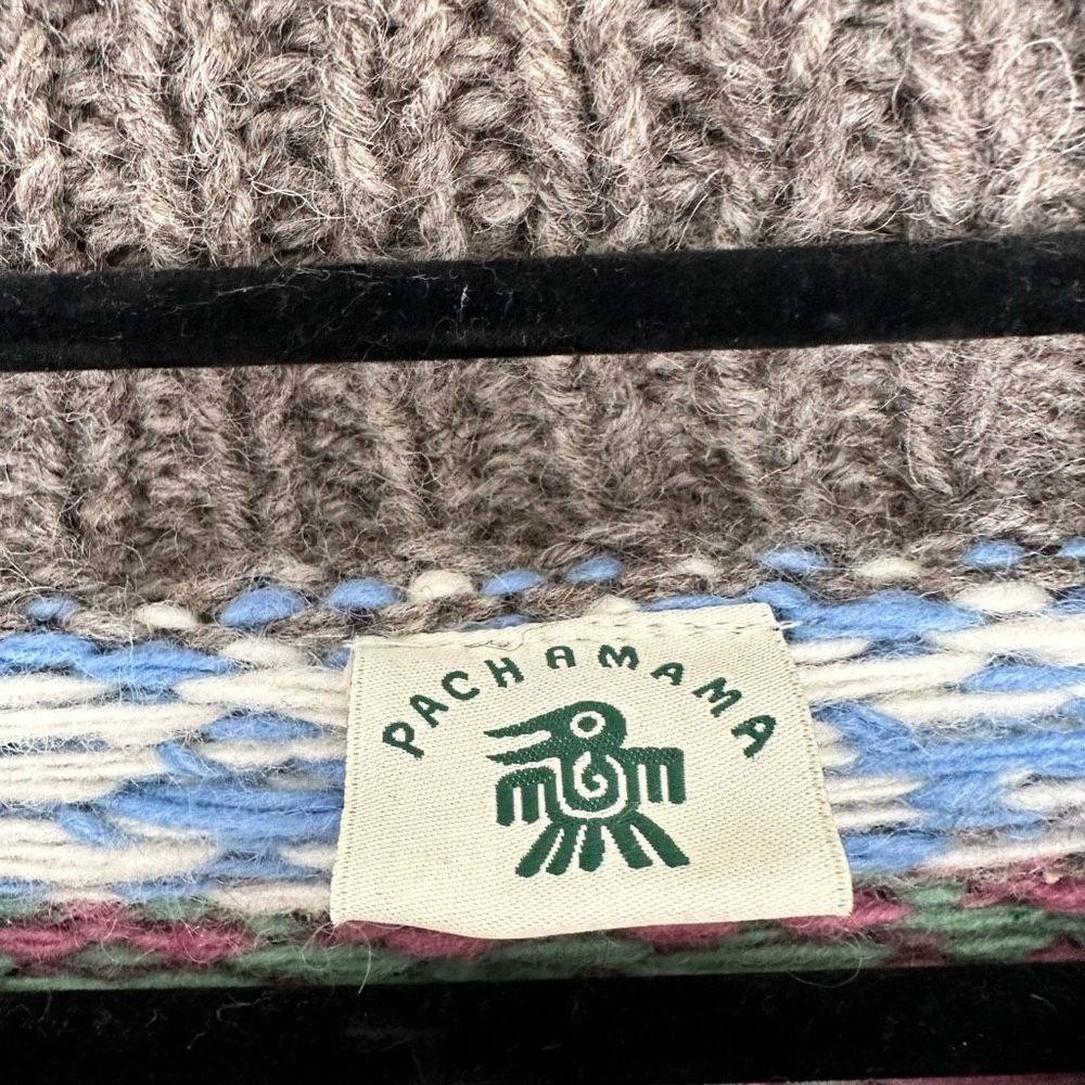 Pachamama Women’s Large Tintagel 100% Wool Multicolored Cardigan Made in Nepal - Picture 2 of 7